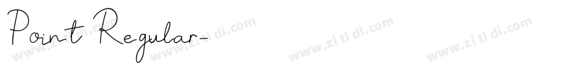 Point Regular字体转换